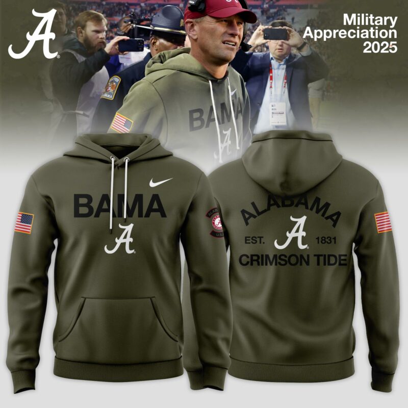_ Alabama Crimson Tide 2025 Military Appreciation Limited Edition Hoodie