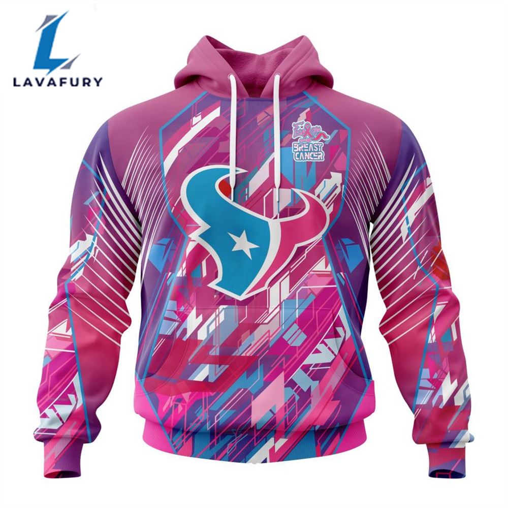 BEST NFL Houston Texans, Specialized Design I Pink I Can! Fearless Again Breast Cancer 3D Hoodie Shirt