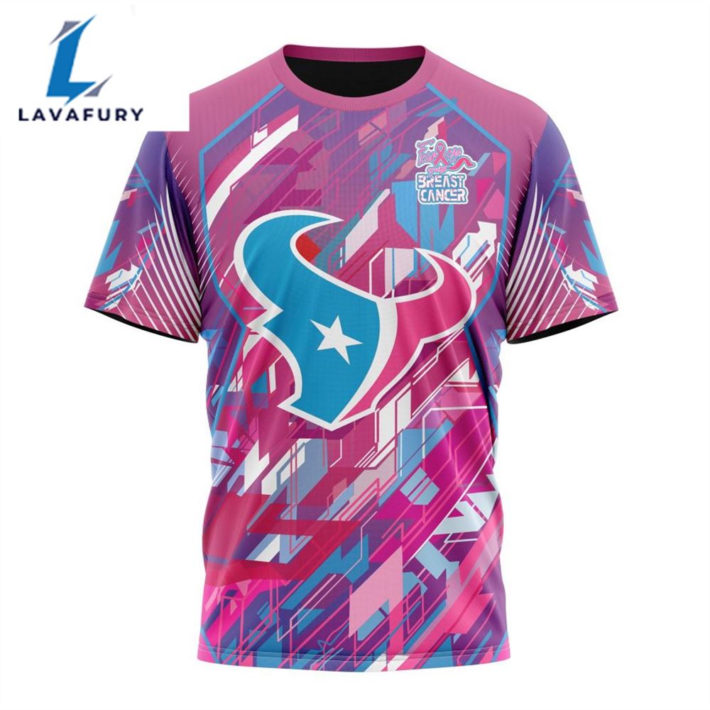 BEST NFL Houston Texans, Specialized Design I Pink I Can! Fearless Again Breast Cancer 3D Hoodie Shirt