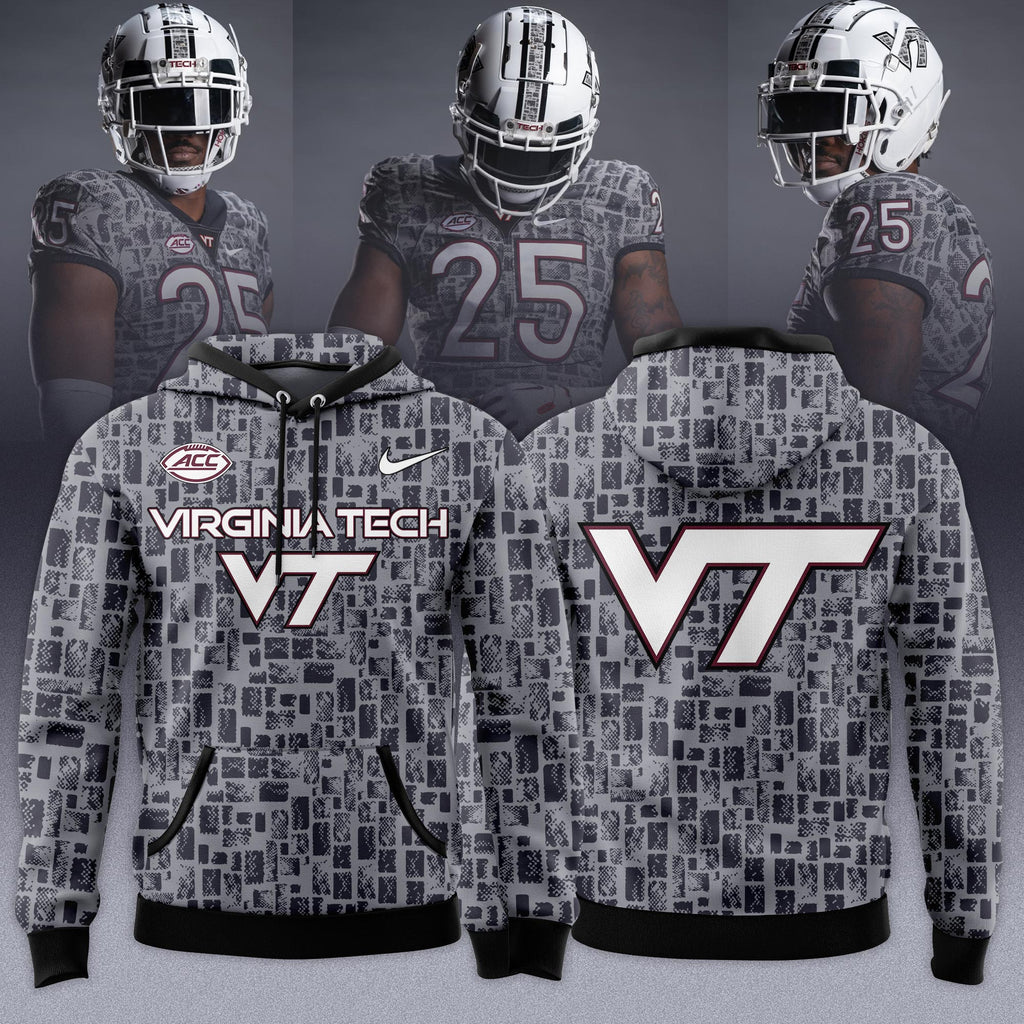 Virginia Tech Hokies 2025 Gray Camo Limited Edition Hoodie