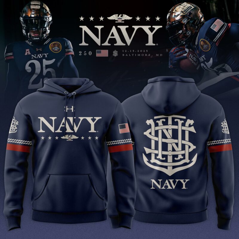 Navy Midshipmen 250th Anniversary Limited Edition Hoodie