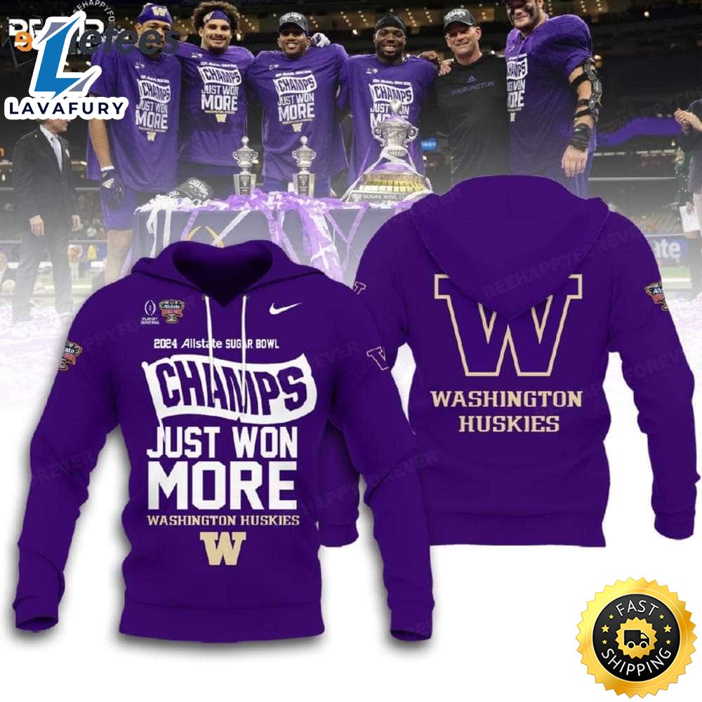 Huskies 2024 Sugar Bowl Champions Hoodie