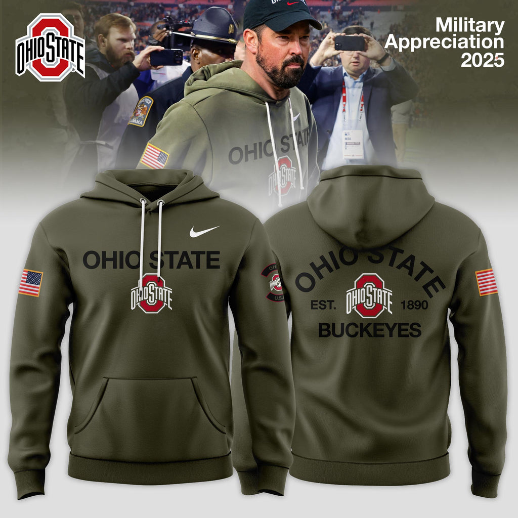Ohio State Buckeyes 2025 Military Appreciation Limited Edition Hoodie