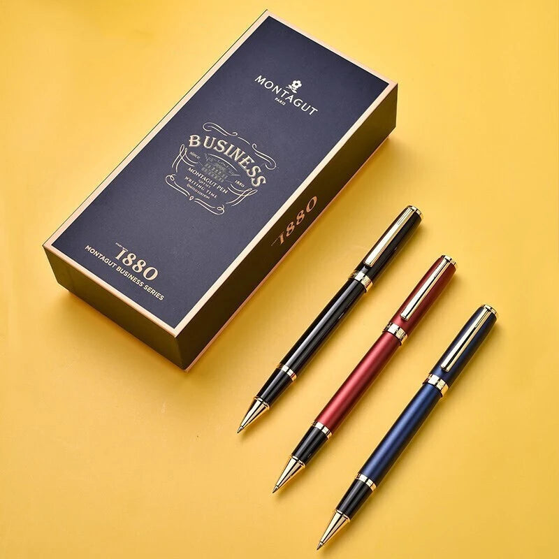 Luxury Treasure Bead Pen Gift Box Set Office Metal Men'S Business Signature Pen Pearl Roller Ball Pen Ball Pen School Supplies