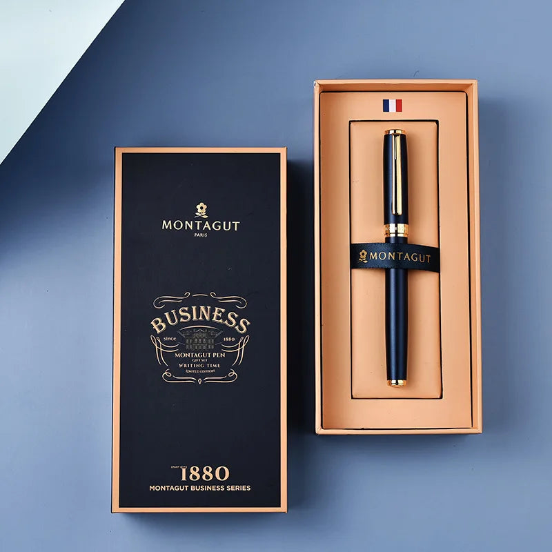Luxury Treasure Bead Pen Gift Box Set Office Metal Men'S Business Signature Pen Pearl Roller Ball Pen Ball Pen School Supplies
