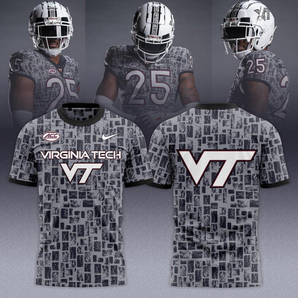 Virginia Tech Hokies 2025 Gray Camo Limited Edition T-shirt