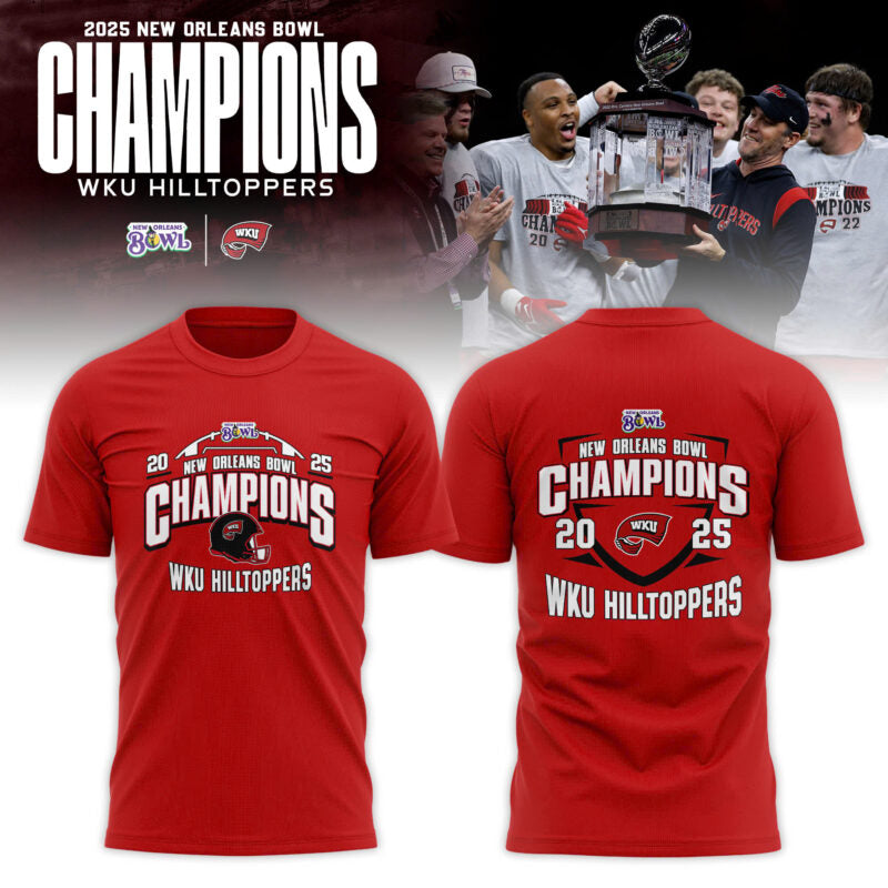 Western Kentucky Hilltoppers 2025 New Orleans Bowl Champions T-shirt
