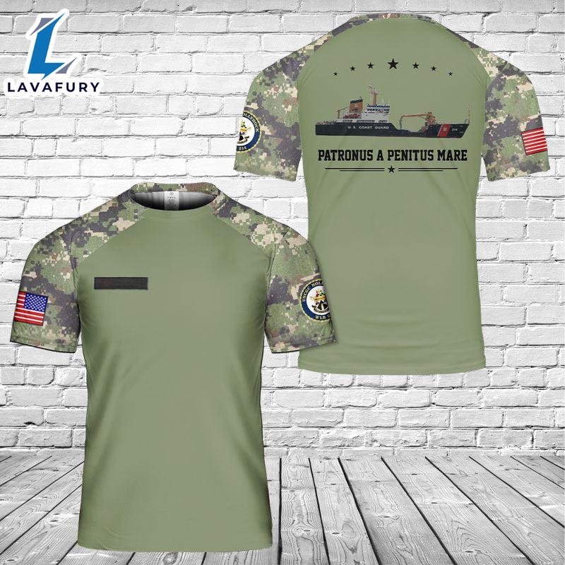 Custom Name USCGC Hollyhock (WLB-214) 3D T-shirt 4th Of July Shirt