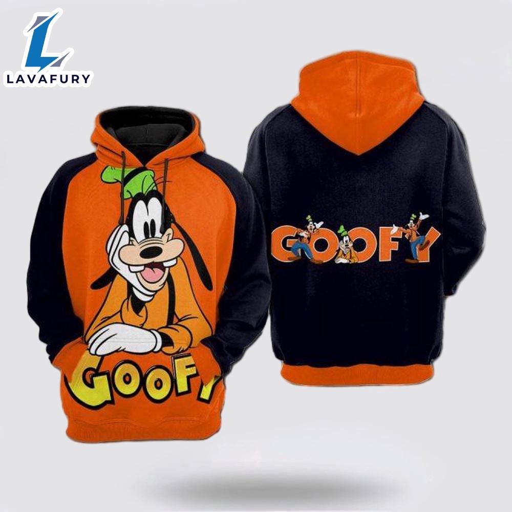 Goofy Mickey Mouse Disney Cartoon All Over Print 3D Hoodie