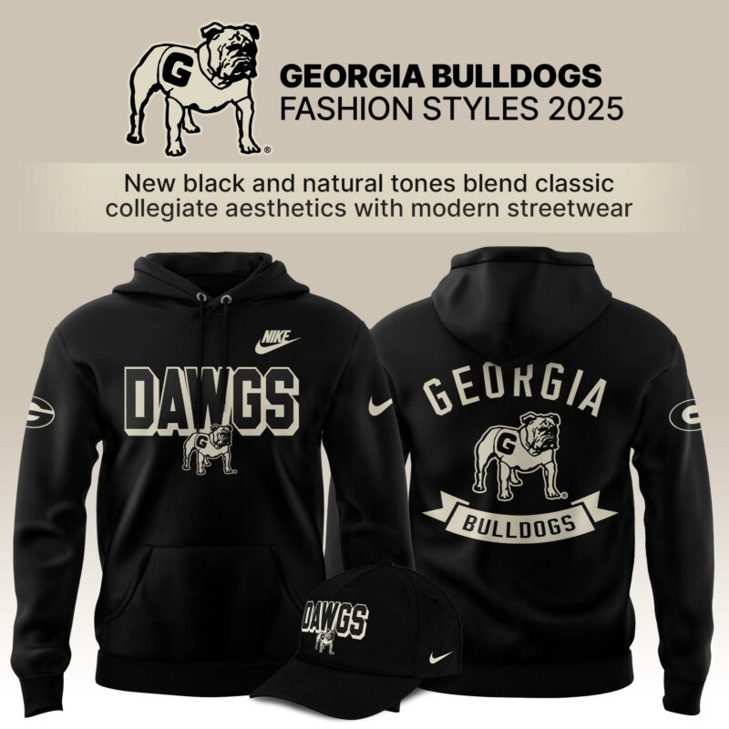 Georgia Bulldogs Bold Fashion 2025 Limited Edition Hoodie - Black