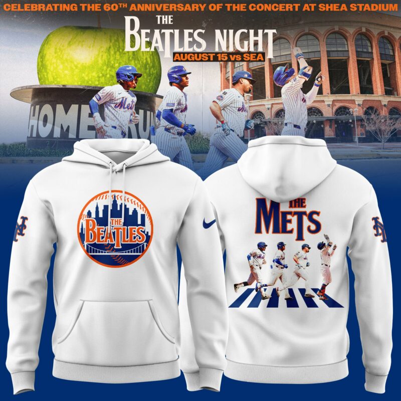 New York Mets x The Beatles Limited Editions 2025 Hoodie