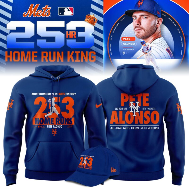 New York Mets Pete Alonso 253 Home Run Limited Editions Hoodie