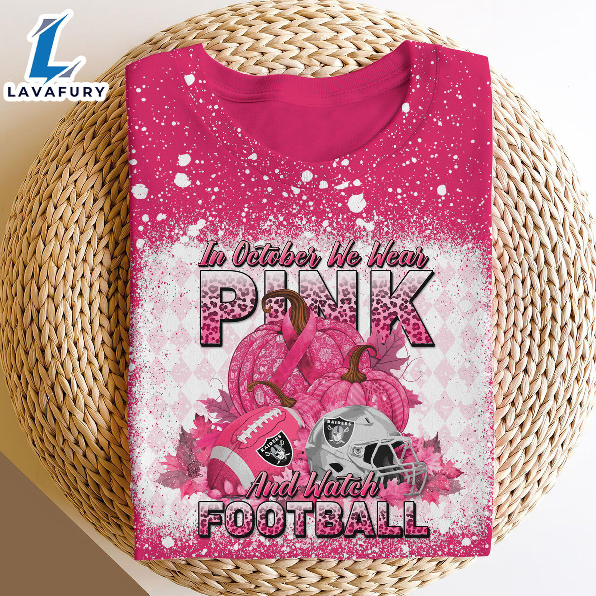 Las Vegas Raiders Bleached Cancer Awareness, Sport Shirts For Fan Gift Summer