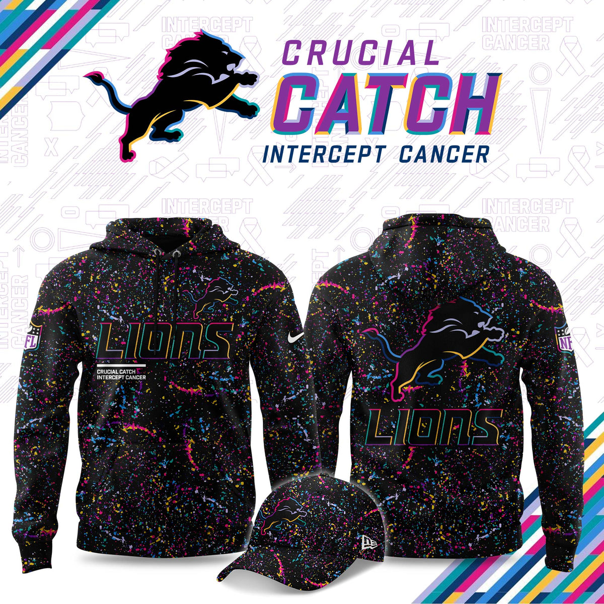 _ Detroit Lions Crucial Catch 2025 Limited Hoodie