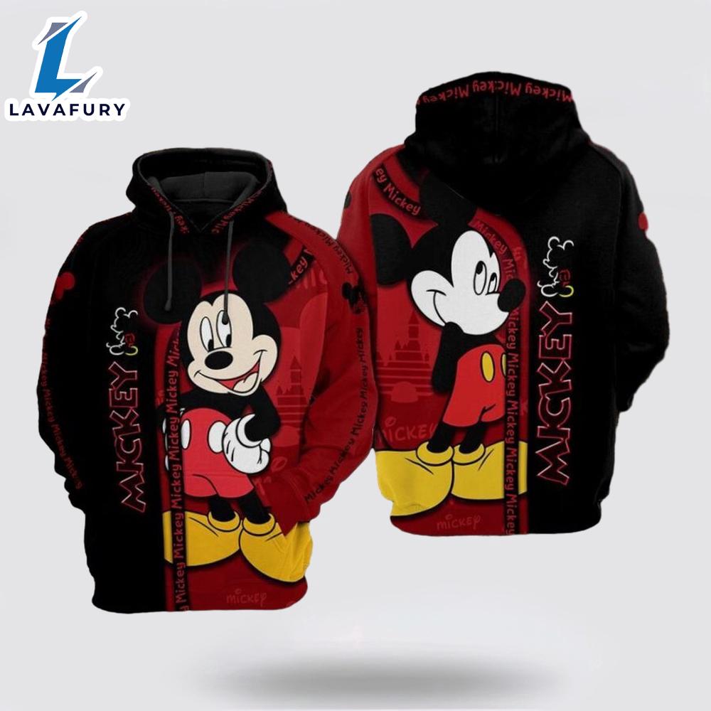 Mickey Mouse Over Print 3D Hoodie Comfy Everyday Hoodies - Mickey 3D Shirts Gift
