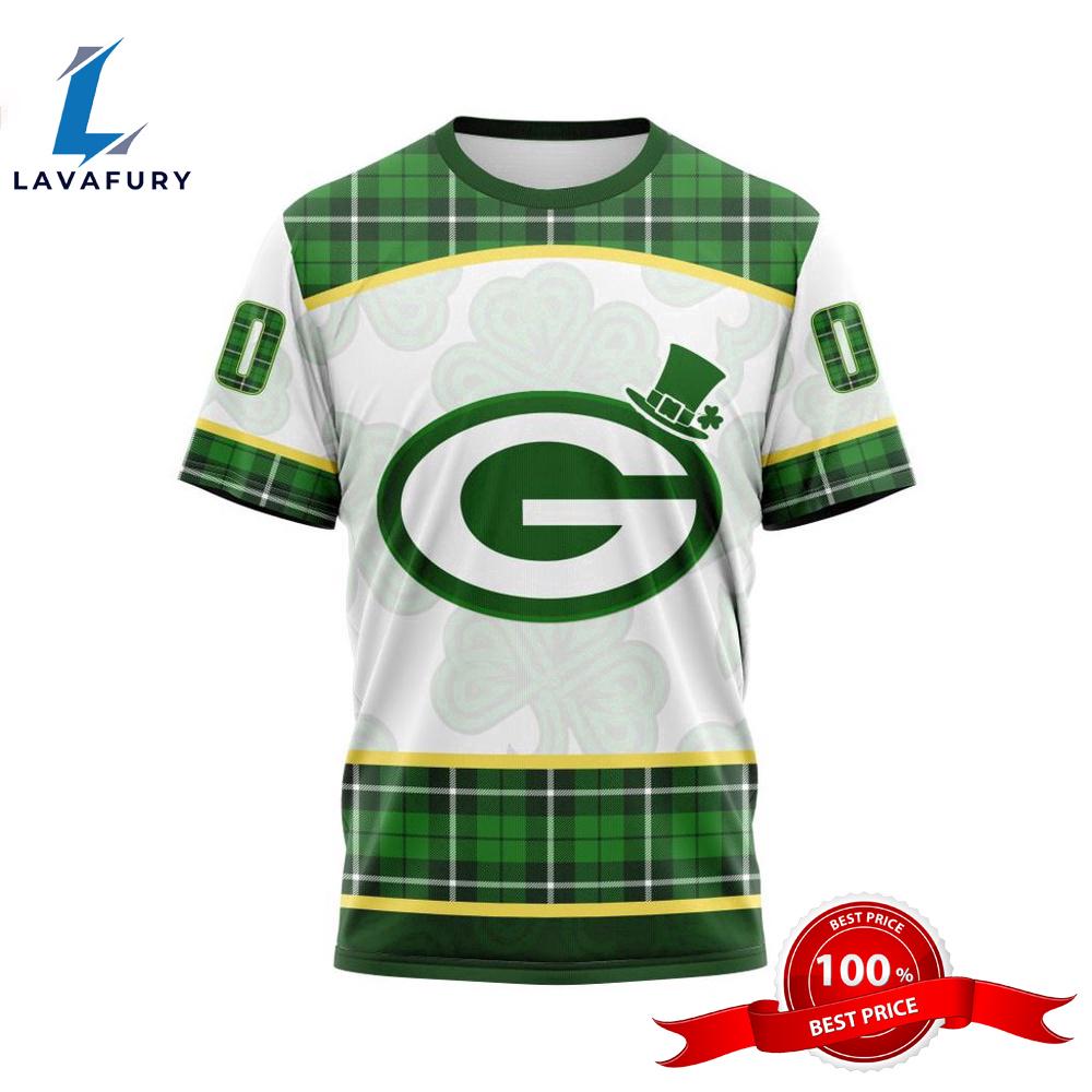 NFL Green Bay Packers Special Design For St. Patrick Day 3D T-Shirts