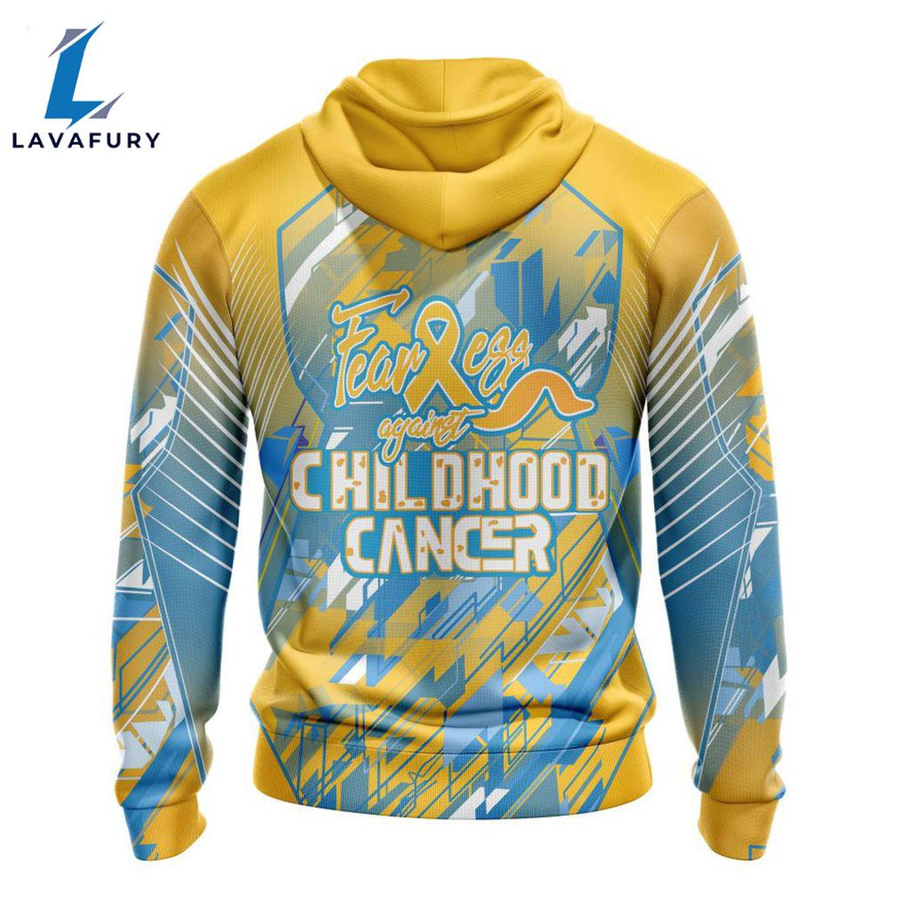 Personalized NFL New England Patriots Fearless Against Childhood Cancers Hoodie Gift Sport