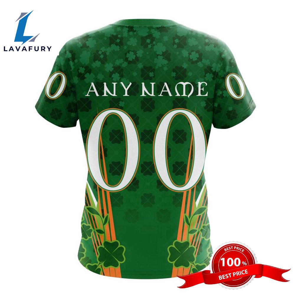 Personalized NHL Montreal Canadiens Full Green Design For St. Patrick's Day All Over Print Shirts