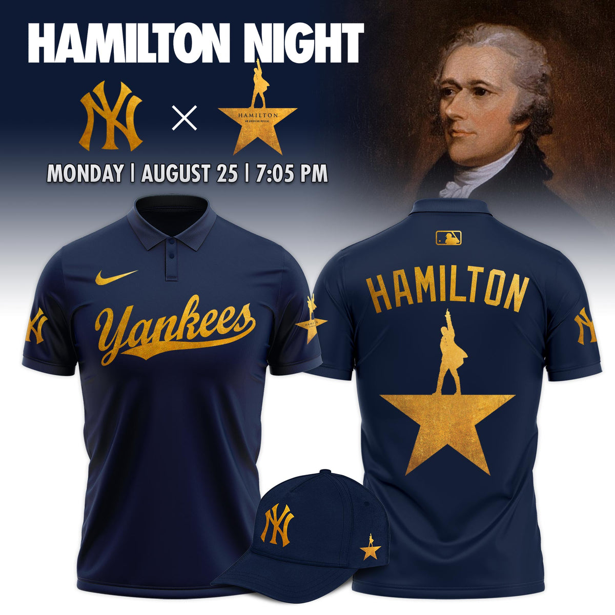 New York Yankees MLB x Hamilton Night 2025 Limited Edition Polo