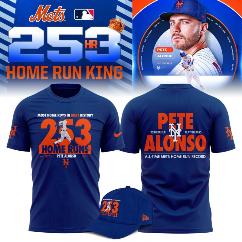 New York Mets Pete Alonso 253 Home Run Limited Editions T-Shirt