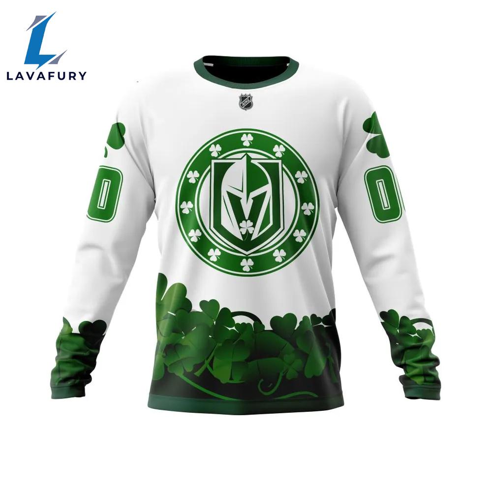 Vegas Golden Knights Happy St.Patrick Days Jersey Long Sleeved Sweatshirt