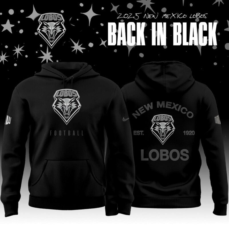 _ New Mexico Lobos Back In Black 2025 Special Edition Hoodie